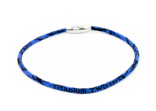 Blue-Black Camo Baseball Necklaces for Guys Reflex Blue Camo