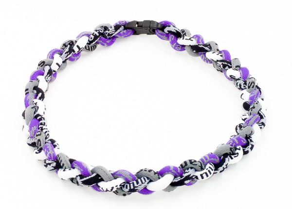 Purple / Black / Gray / White Camo Titanium Necklace