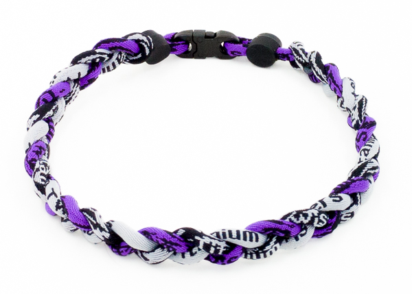 Purple / Black / Gray Custom Baseball Necklaces
