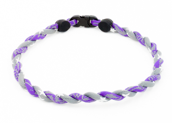 Purple Camo / Gray Stars Python Necklace