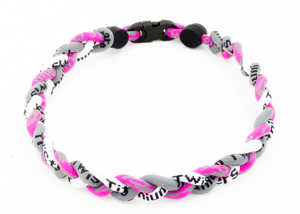 Camo Paracord Necklace Pink Camo / White / Charcoal