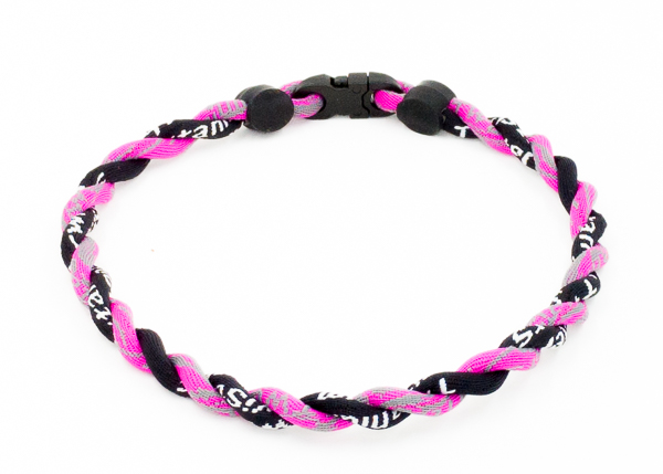 Pink Camo / Black Custom Twisted Necklace Baseball Players Wearing