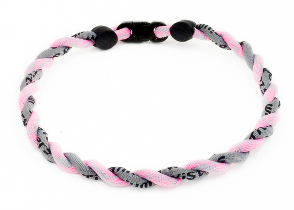 Light Pink Camo / Charcoal Twisted Rope Necklaces