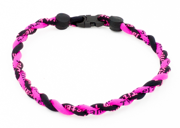 Customized Phiten Necklace Pink / Black